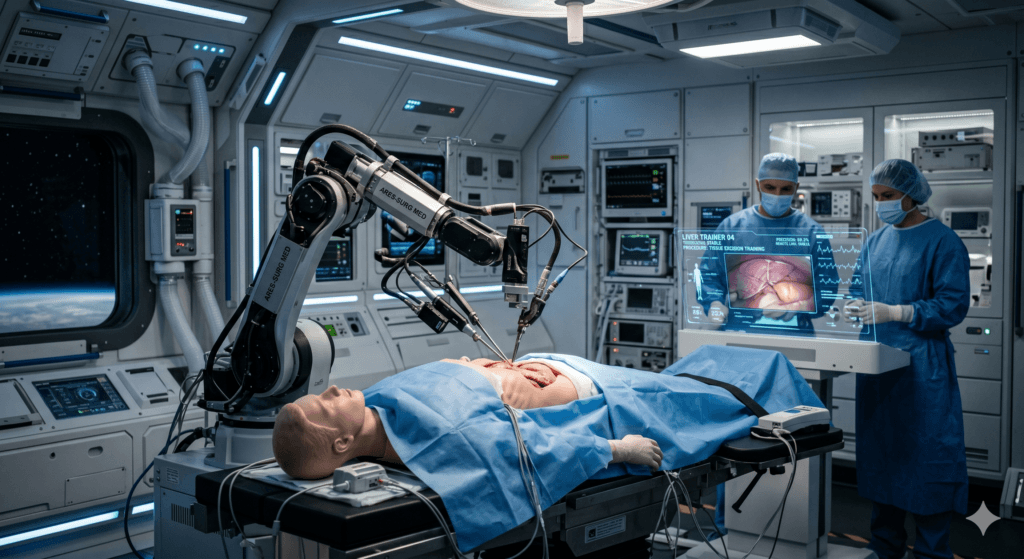 Cirurgia robótica autônoma em ambiente espacial, tecnologia médica para Marte, Cleveland Clinic