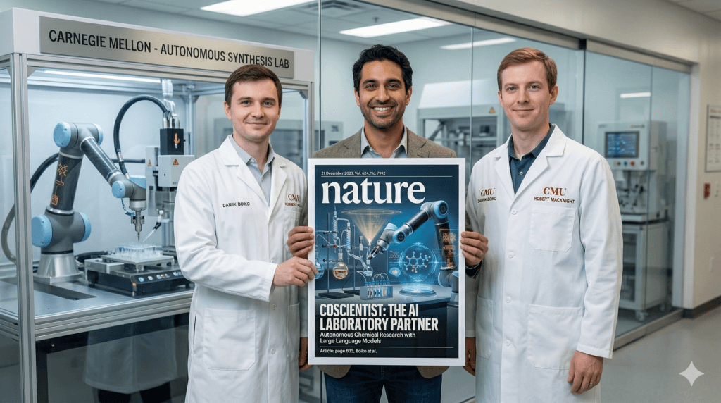 Nature - Capa sobre o tema Co-cientista