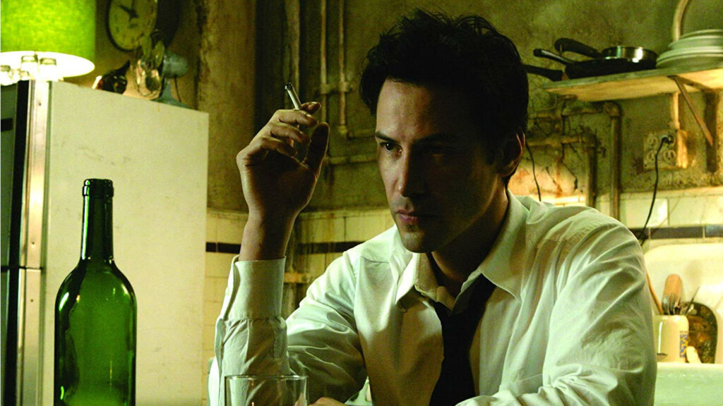 Keanu Reeves como John Constantine, no Filme Constantine