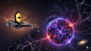 James webb analisando estrela de matéria escura