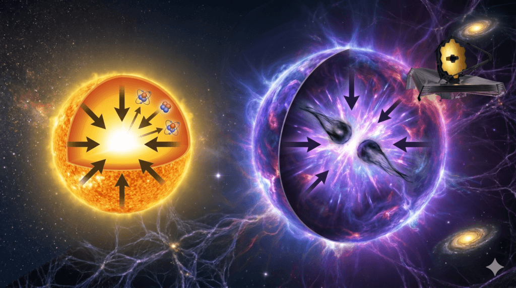 James Webb - Estudo sobre estrela escura, que se alimenta da matéria escura.