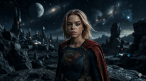 Milly Alcock como Supergirl em um cenário sci-fi brutal, representando o novo tom da DC.