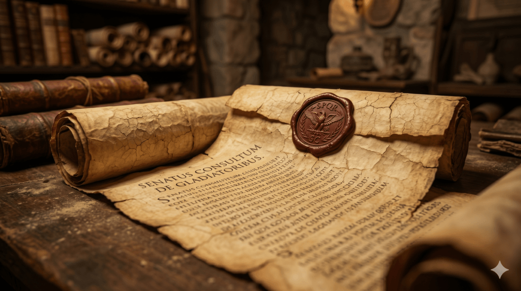 Decreto do Senado Romano sobre gladiadores