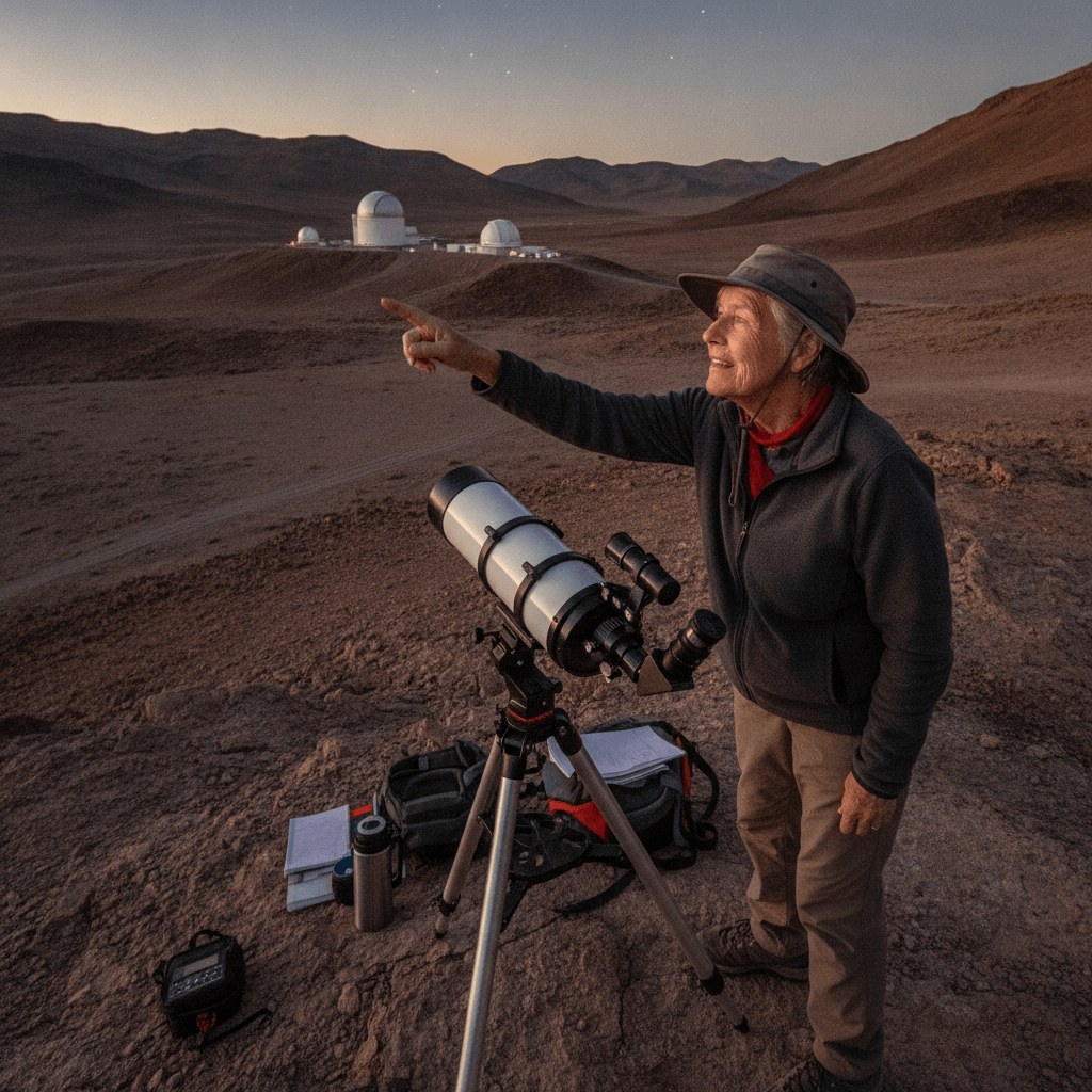 Cientistas em sala de controle monitorando dados de exoplanetas